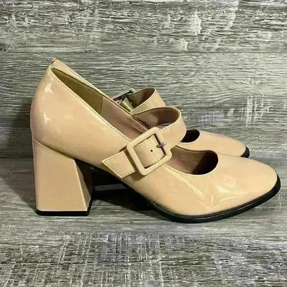 Paola Linea Belle Patent Leather Mary Jane Heels Size 9M - Picture 1 of 16